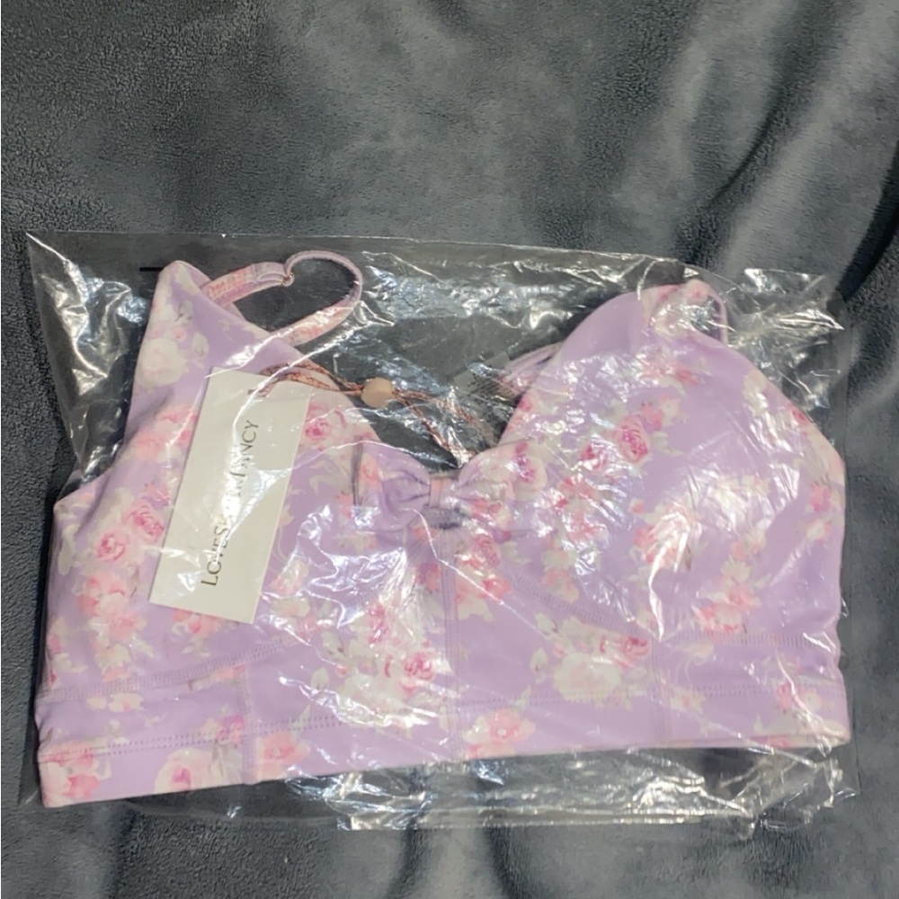 LoveShackFancy Lavender Floral Top